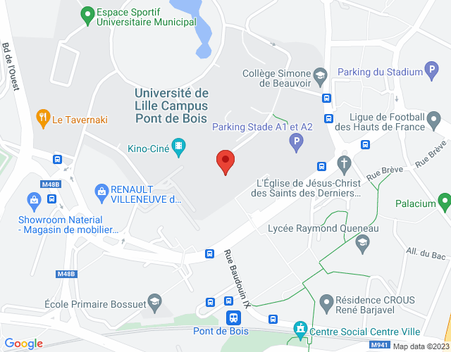 Plan pour situer Crêperie Ted à Wambrechies