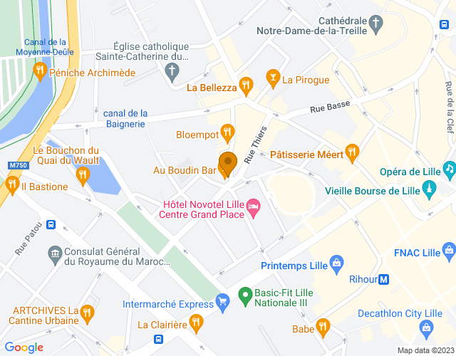 Plan pour situer Little Havana à Lille
