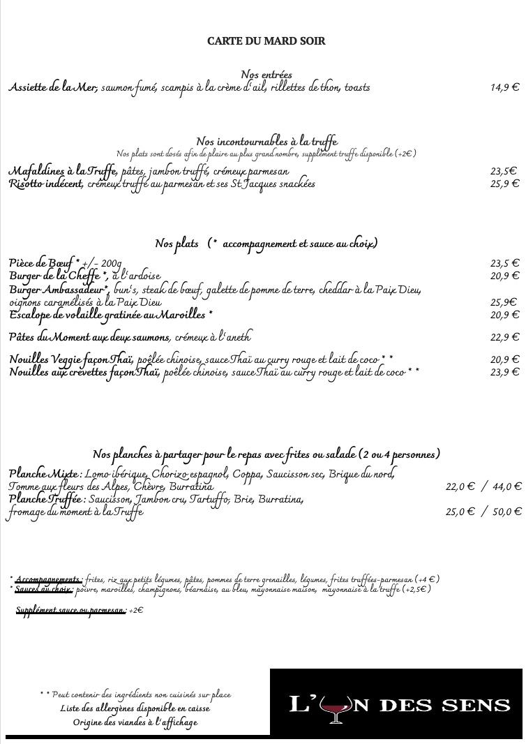 L'UN DES SENS - Restaurant à Valenciennes