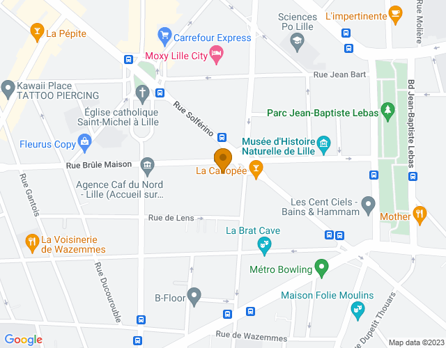 Plan pour situer ECO'LogiC à Lille