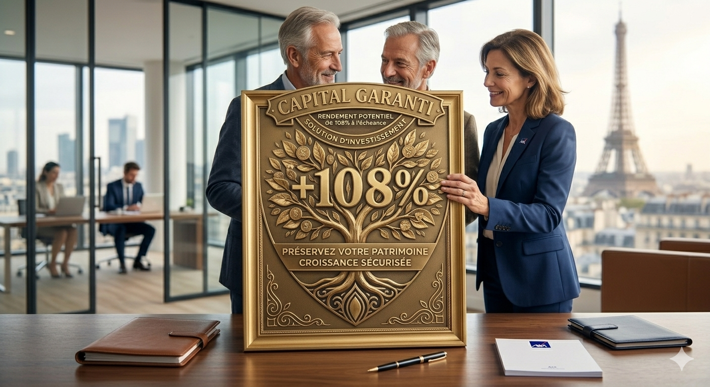 Investir à capital garanti (108%) - Ouverture de la distribution d'AXA Opportunité Indice