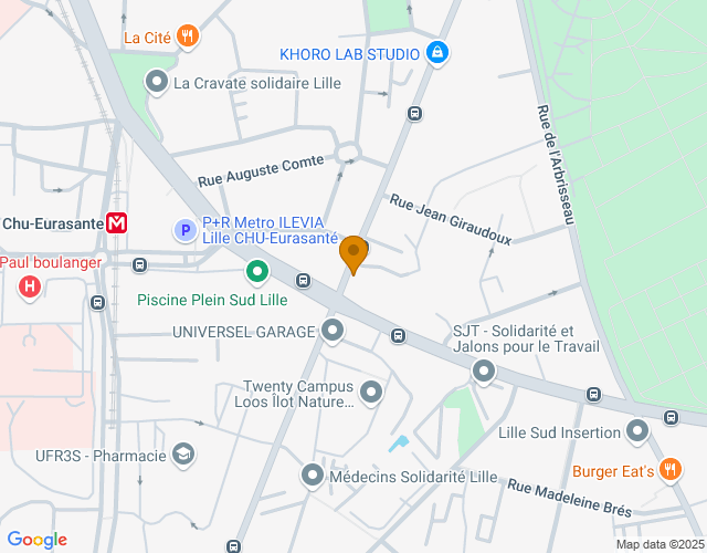 Plan pour situer Empirica Conseil à Lille
