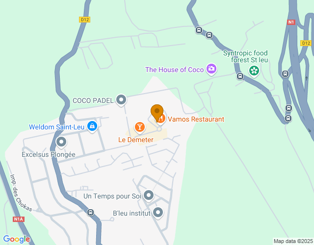 Plan pour situer Domaine de Vin’s à Saint-Leu