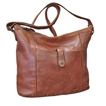 MOYERS - Sac Dame Bear design Cuir vntage marron